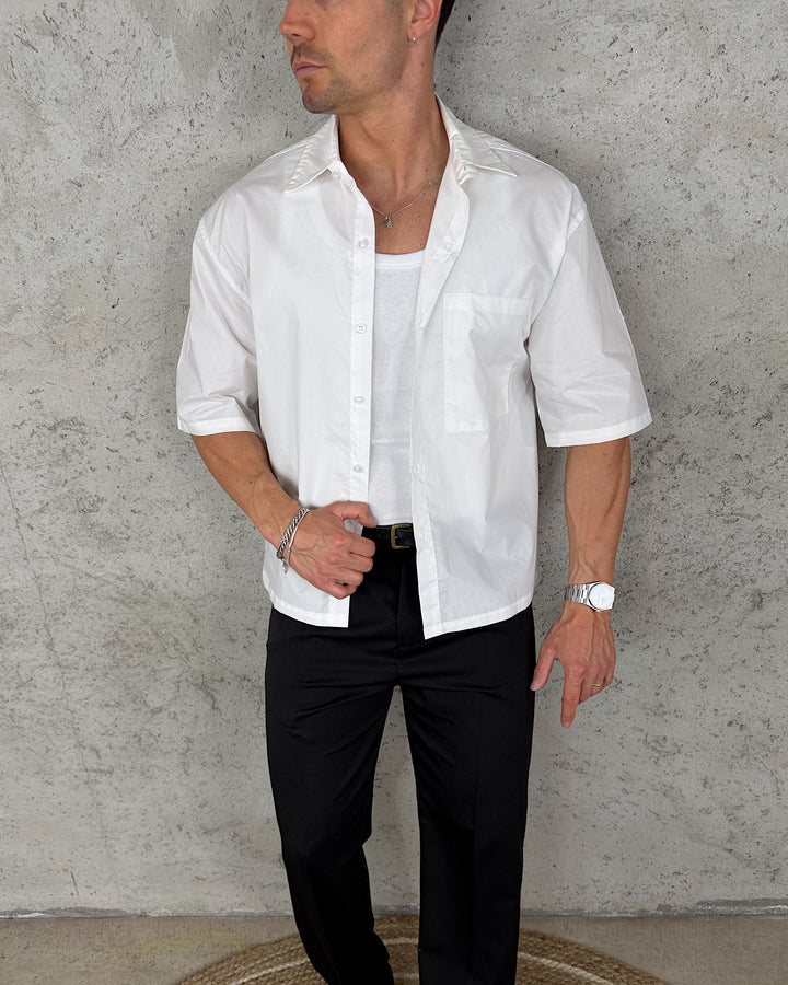 Camicia Crop Basic