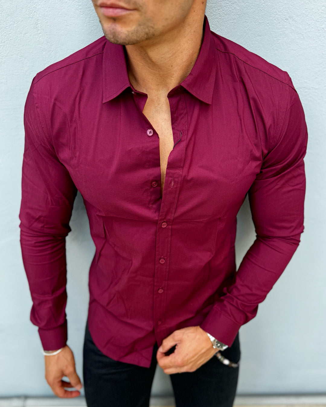 Cuello de camisa elegante