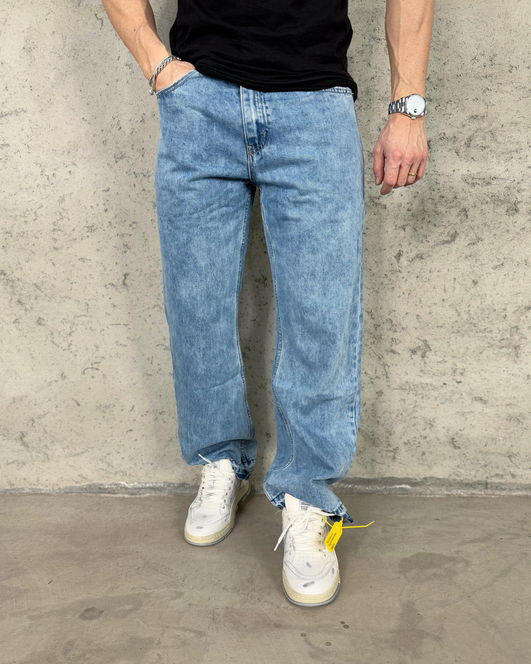 Denim acampanado