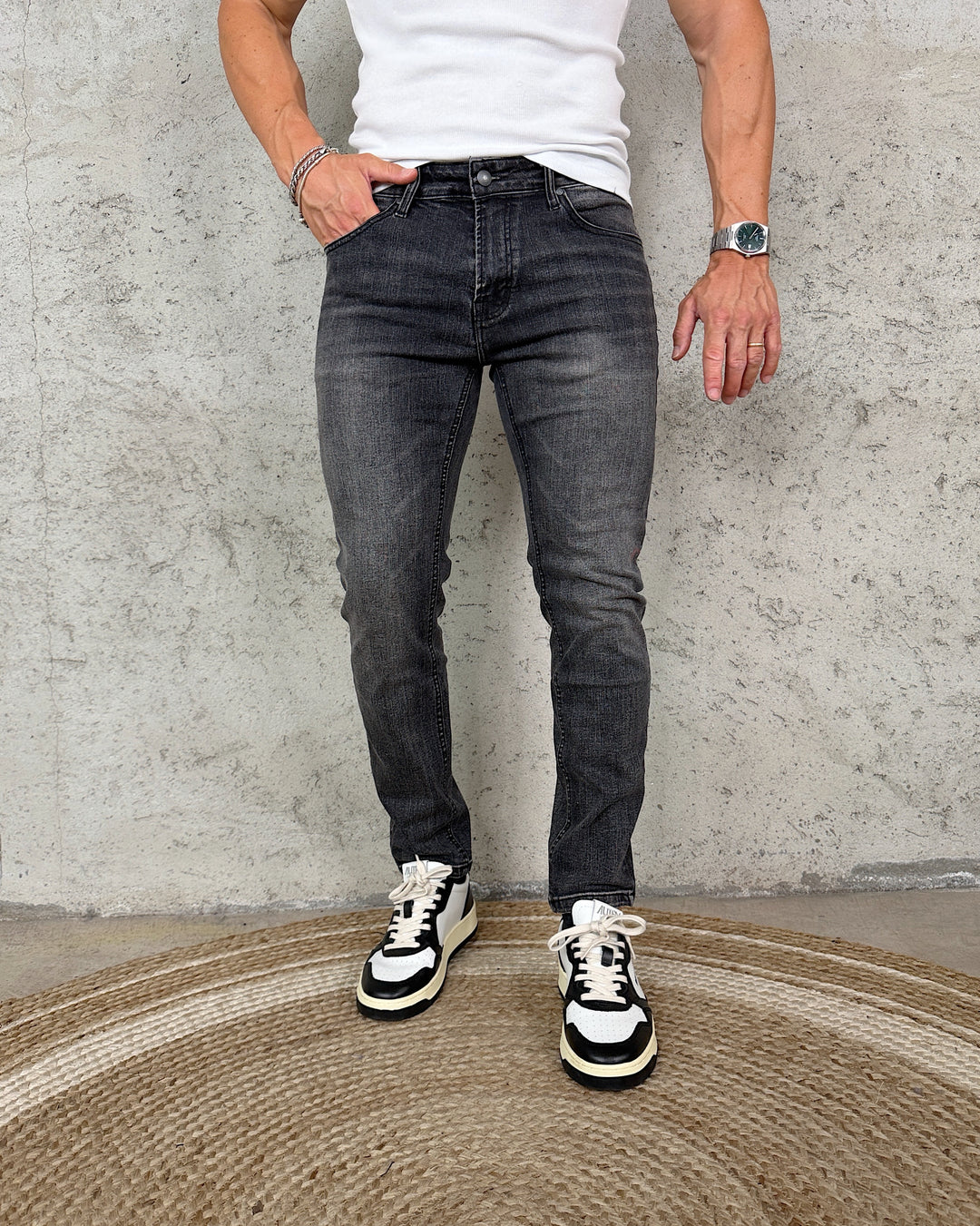 Denim Capri Grey