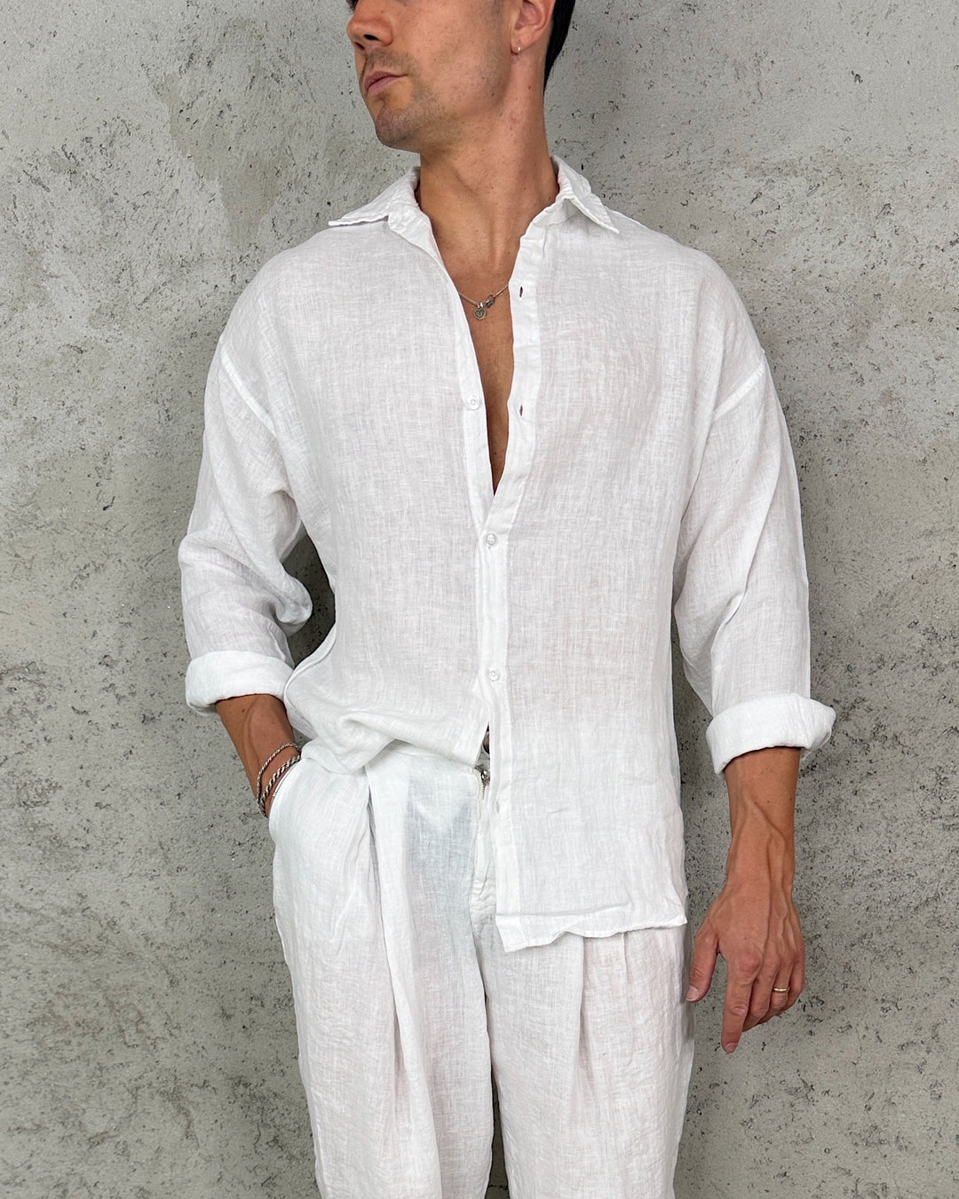 Camicia Over Puro Lino