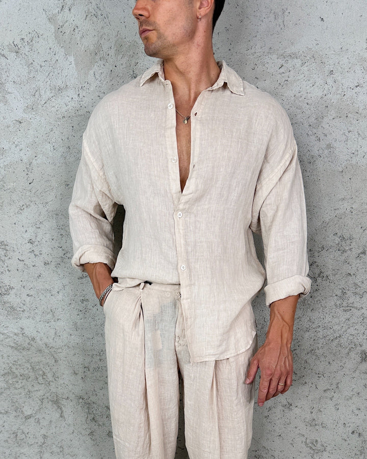Camicia Over Puro Lino