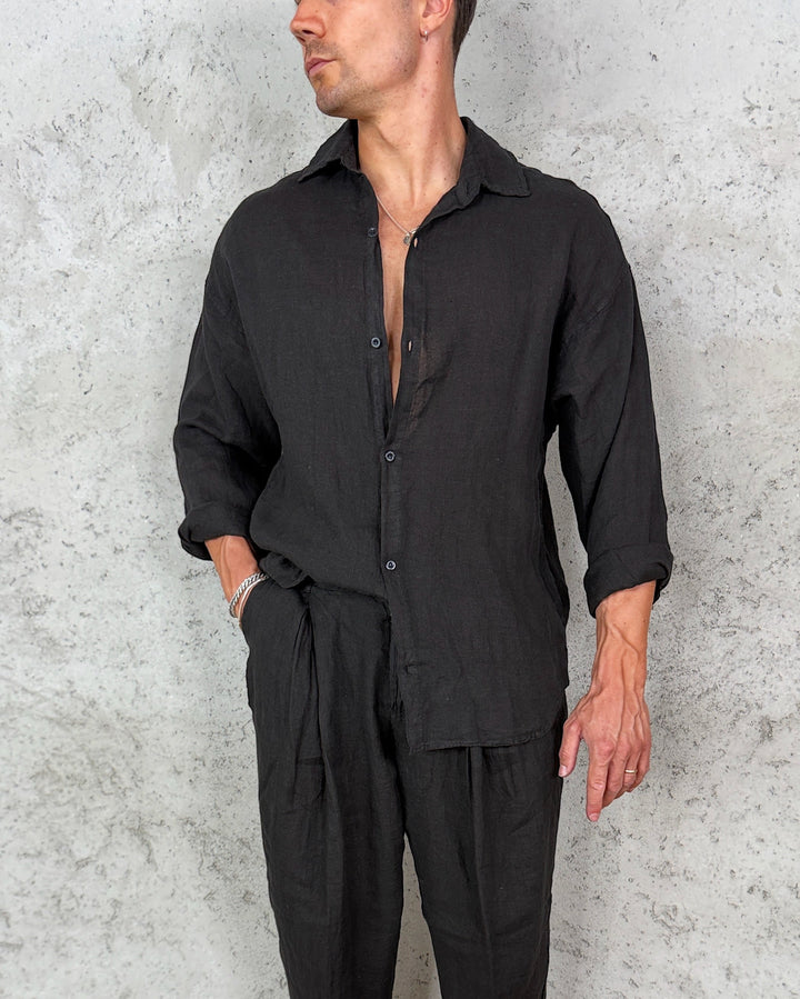 Camicia Over Puro Lino