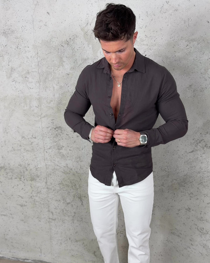 Camicia Lino Colletto